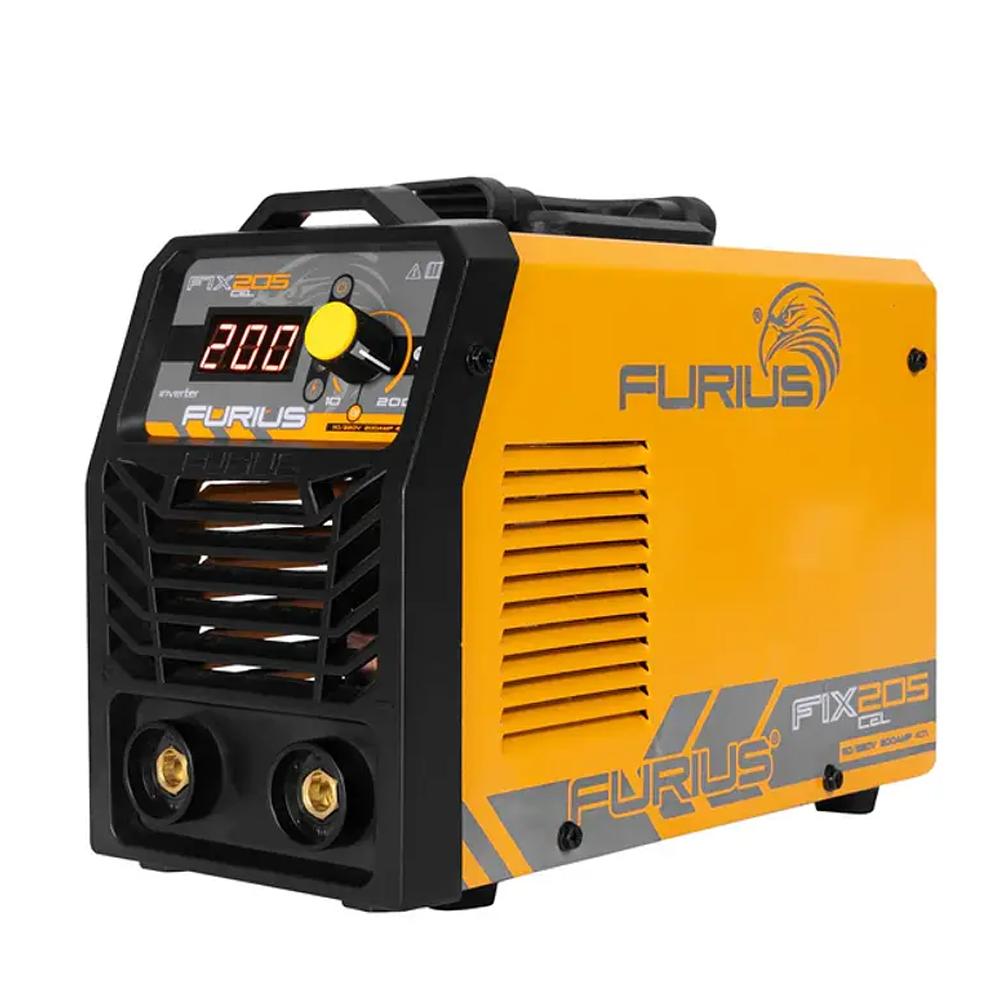 Soldador Inversor Furius 200A 110220 Fix205 Fw205Cel