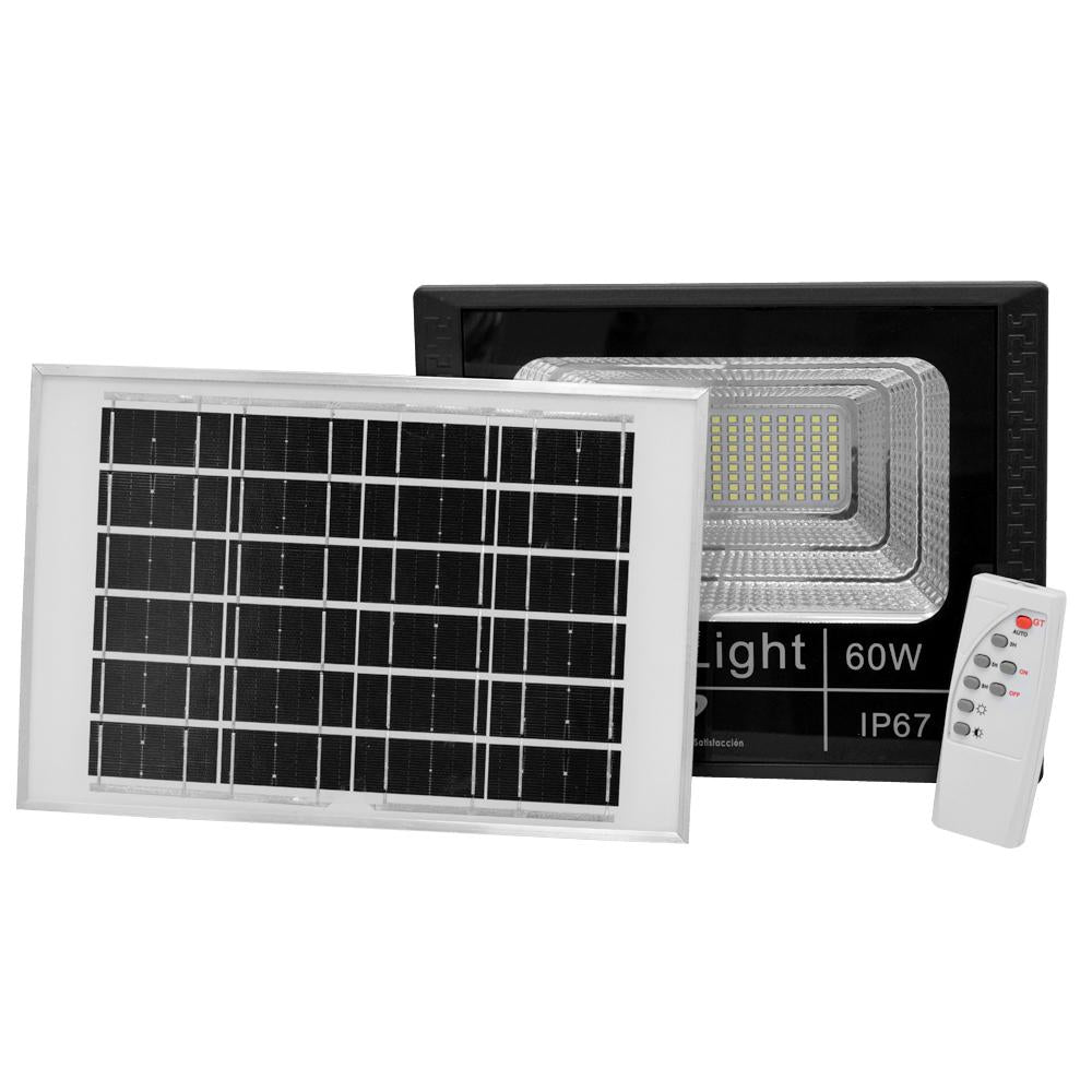 Reflector Led 60W Luz Dia  Panel Solar Ip65 Infrs260W