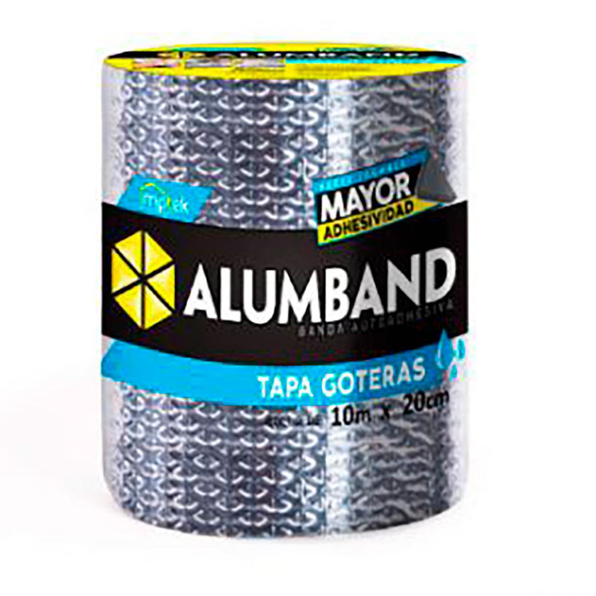 Cinta Asfaltica Tapa Goteras 20 Cm X 10 Mts 11Mm Alumband 016