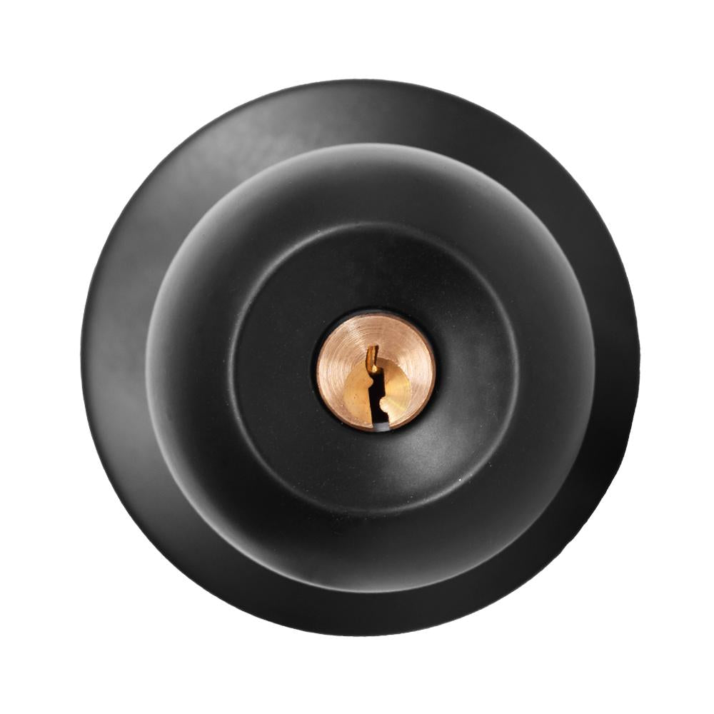 Chapa Bola Alcoba Pmetalica Negra Acero Inoxidable Uduke Ht1628
