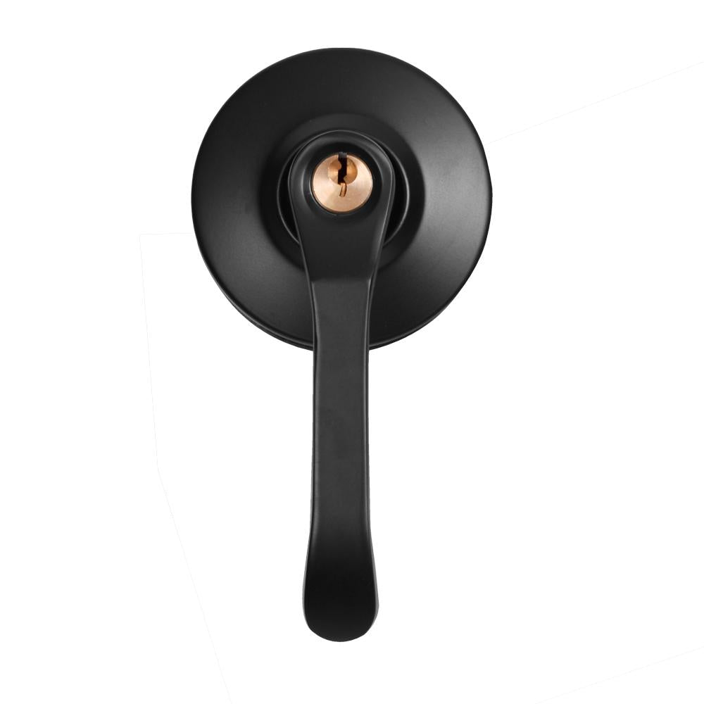 Chapa Manija Alcoba Negra Acero Inoxidable Uduke Ht1629
