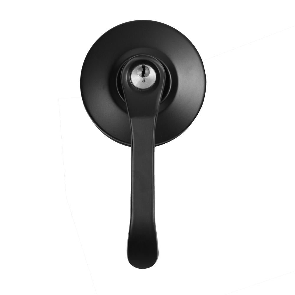 Chapa Manija Bano Negra Acero Inoxidable  Uduke Ht1630