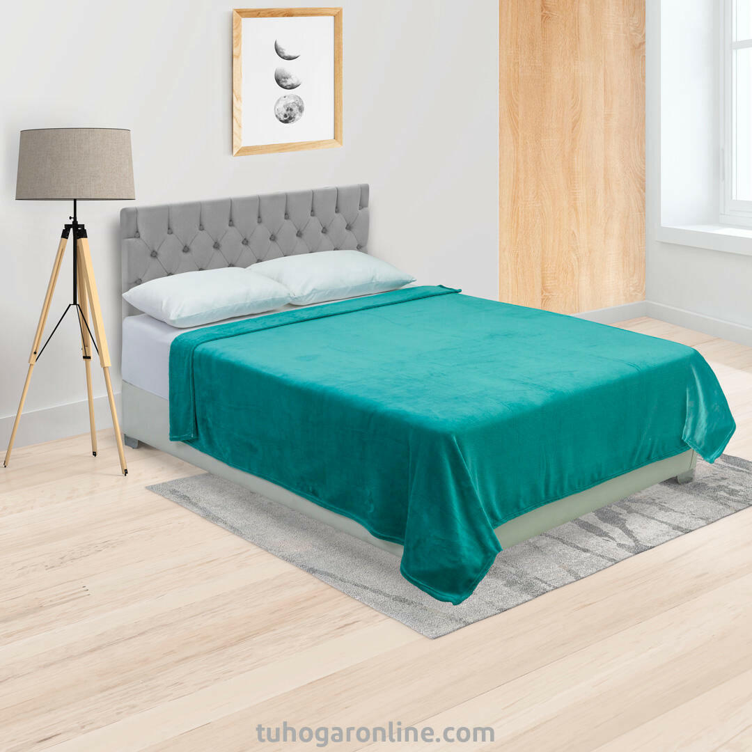 Cobija Piel Durazno Soft Verde Suave