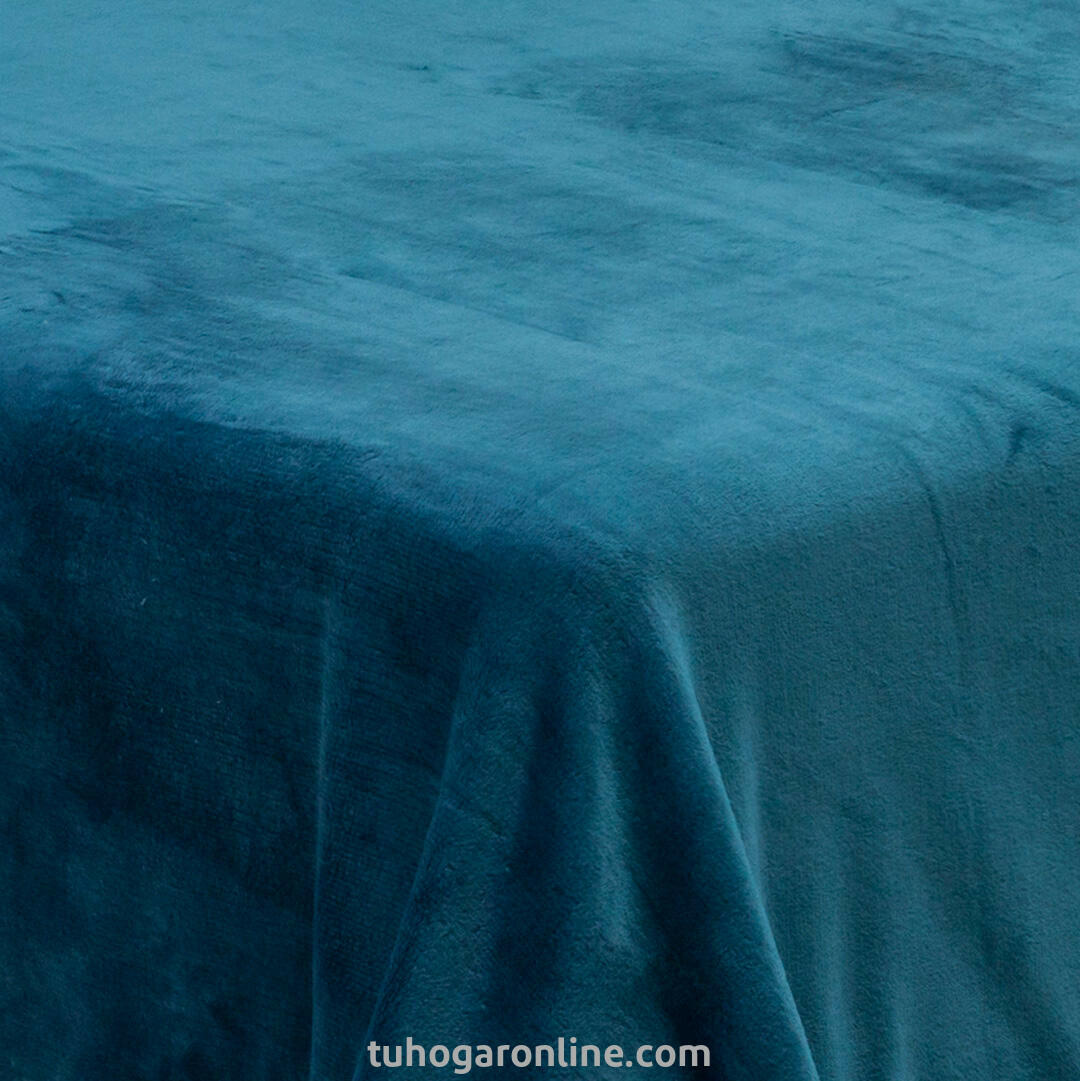 Cobija Piel Durazno Soft Azul Suave