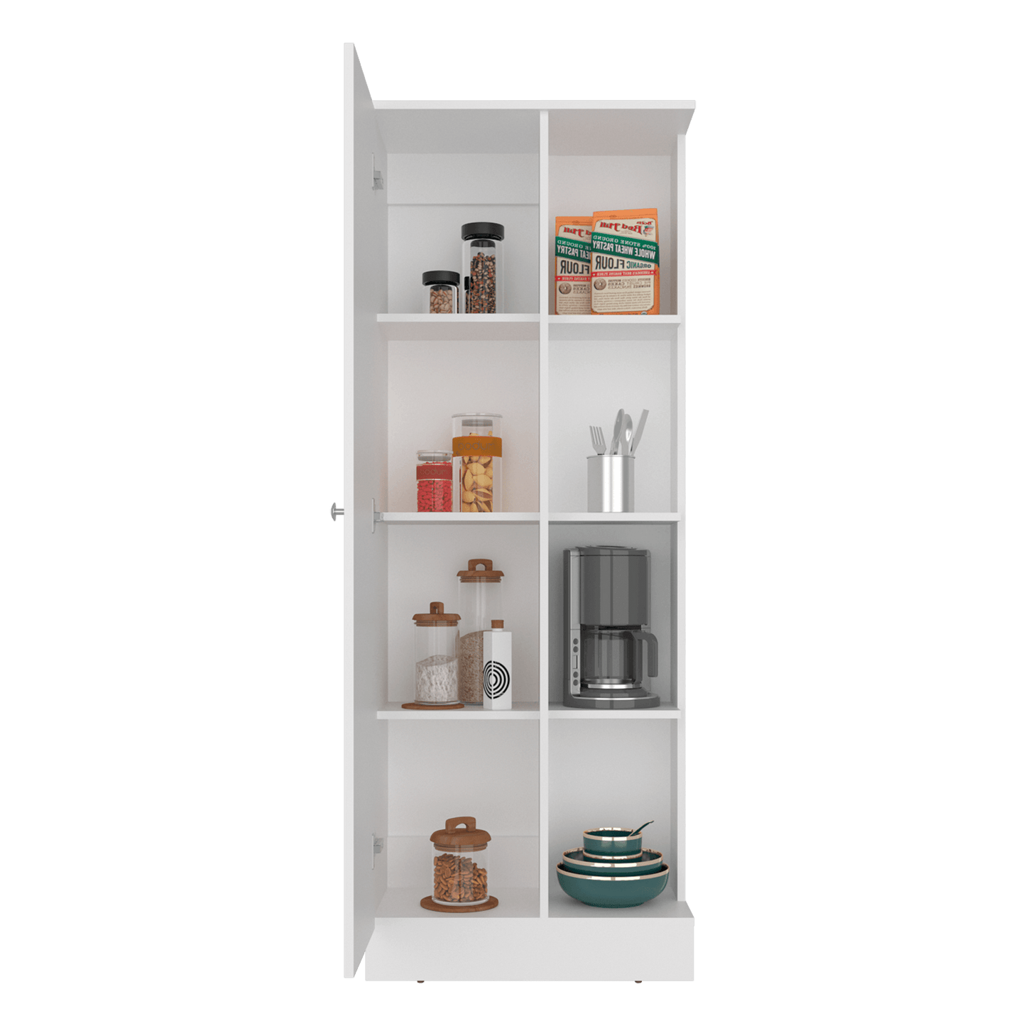 Alacena Multiusos Ayora 160X60X30 Rta Blanco Zf