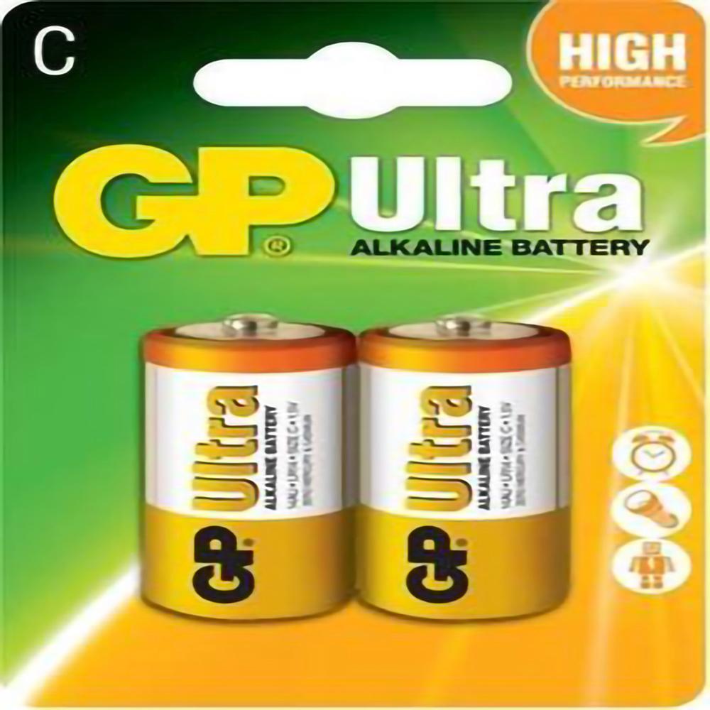 Pila Alcalina Gp Ultra C 15V Blister X2