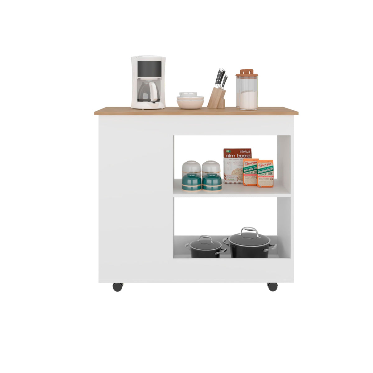 Meson De Cocina Bicolor 2P Rta Blanco Duna N/A