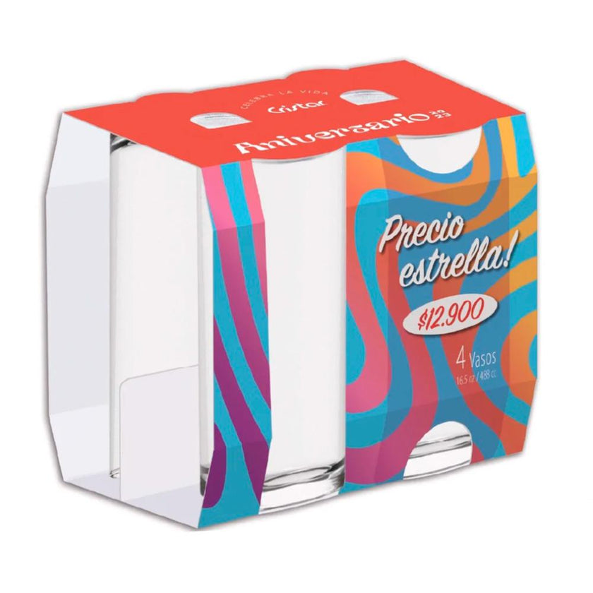 Vaso Cristal Lexington 0788Cl4An Cristar