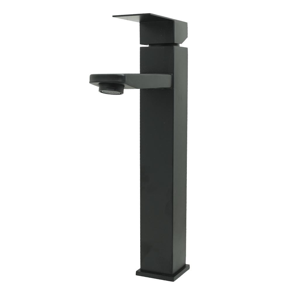 Llave Lavamanos Monocontrol Acero Inoxidable  Cuadrada Negraalta 30Cm Uduke Ht2031