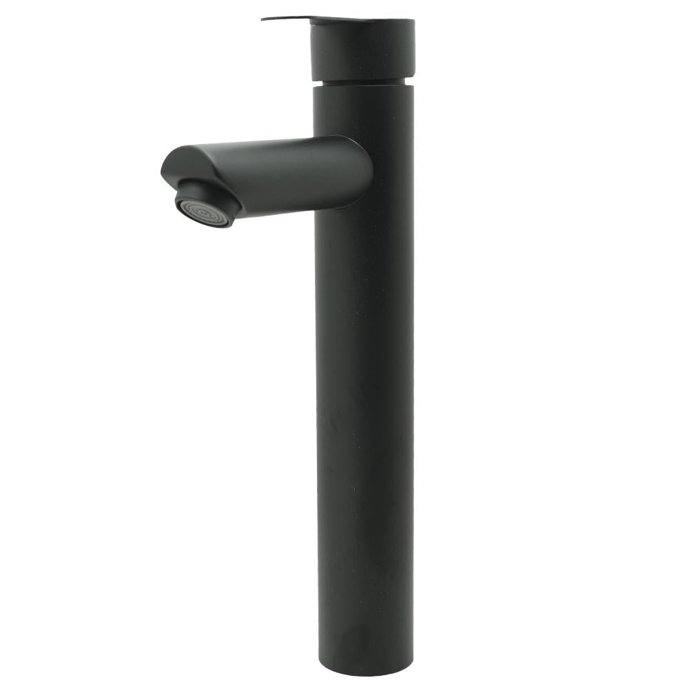 Llave Lavamanos Monocontrol Acero Inoxidable Redonda 
Negra Alta 30Cm
 Uduke
Ht2035