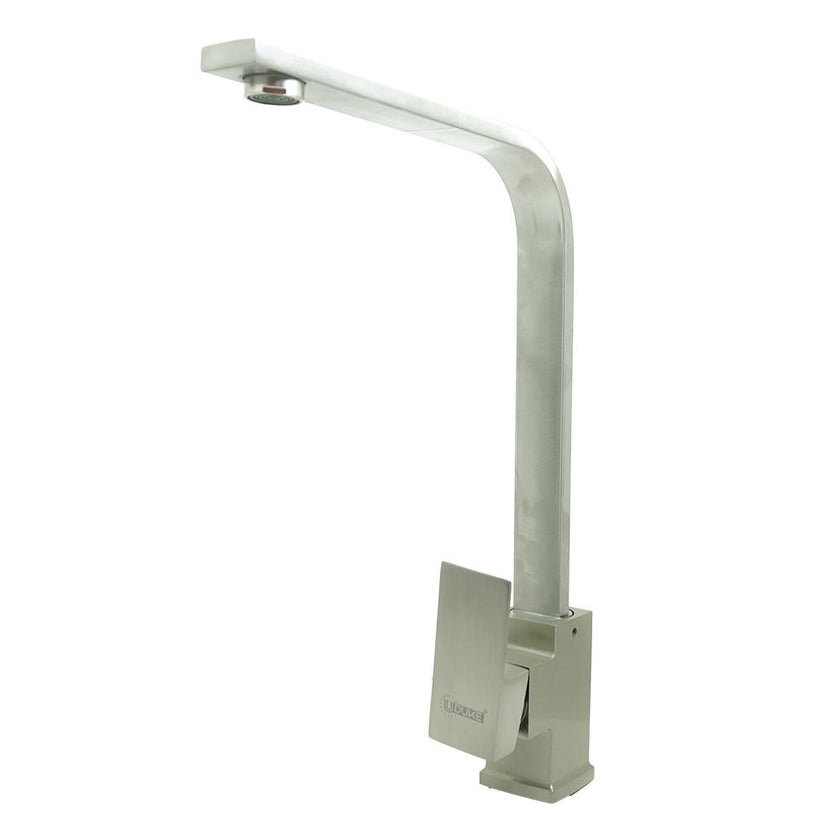 Llave Lavaplatos Monocontrol Acero Inoxidable Cuadrada Plana Satinada Udukeht2041
