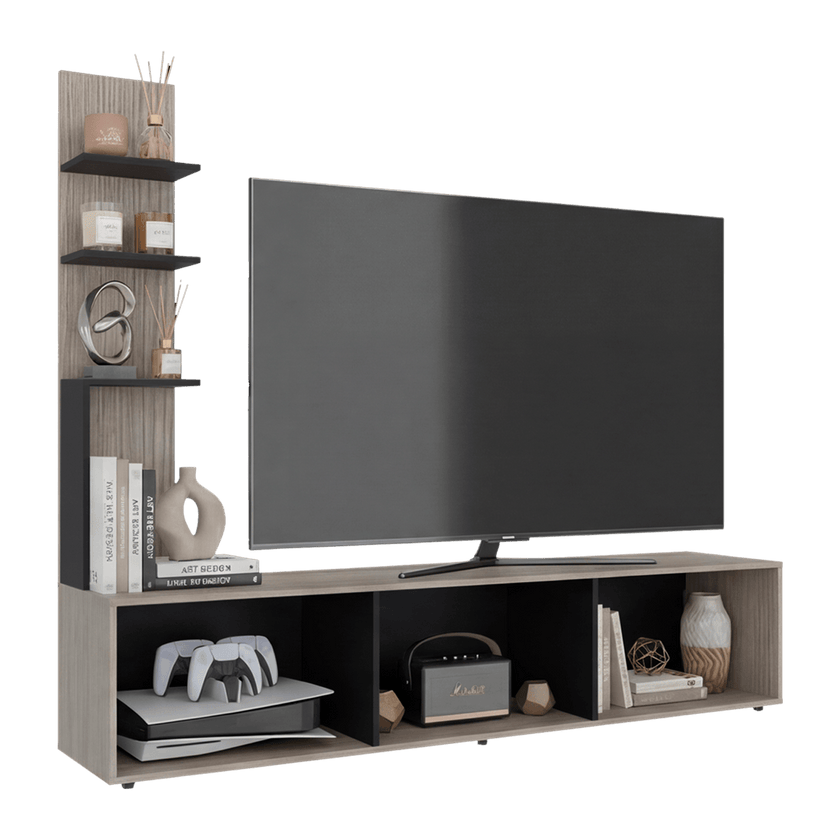 Centro De Entretenimiento 65" Canarias 161X190X40 Positano Wengue