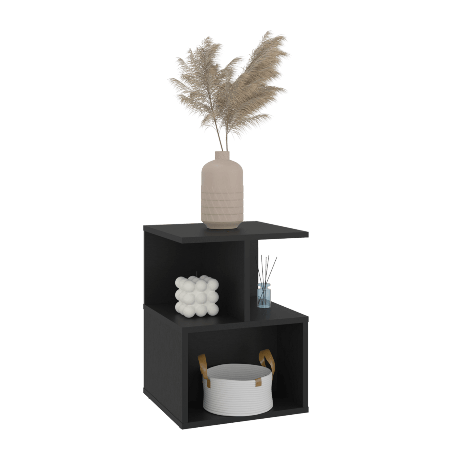 Mesa De Noche Ocaso 48X35X35 Rta Wengue Zf