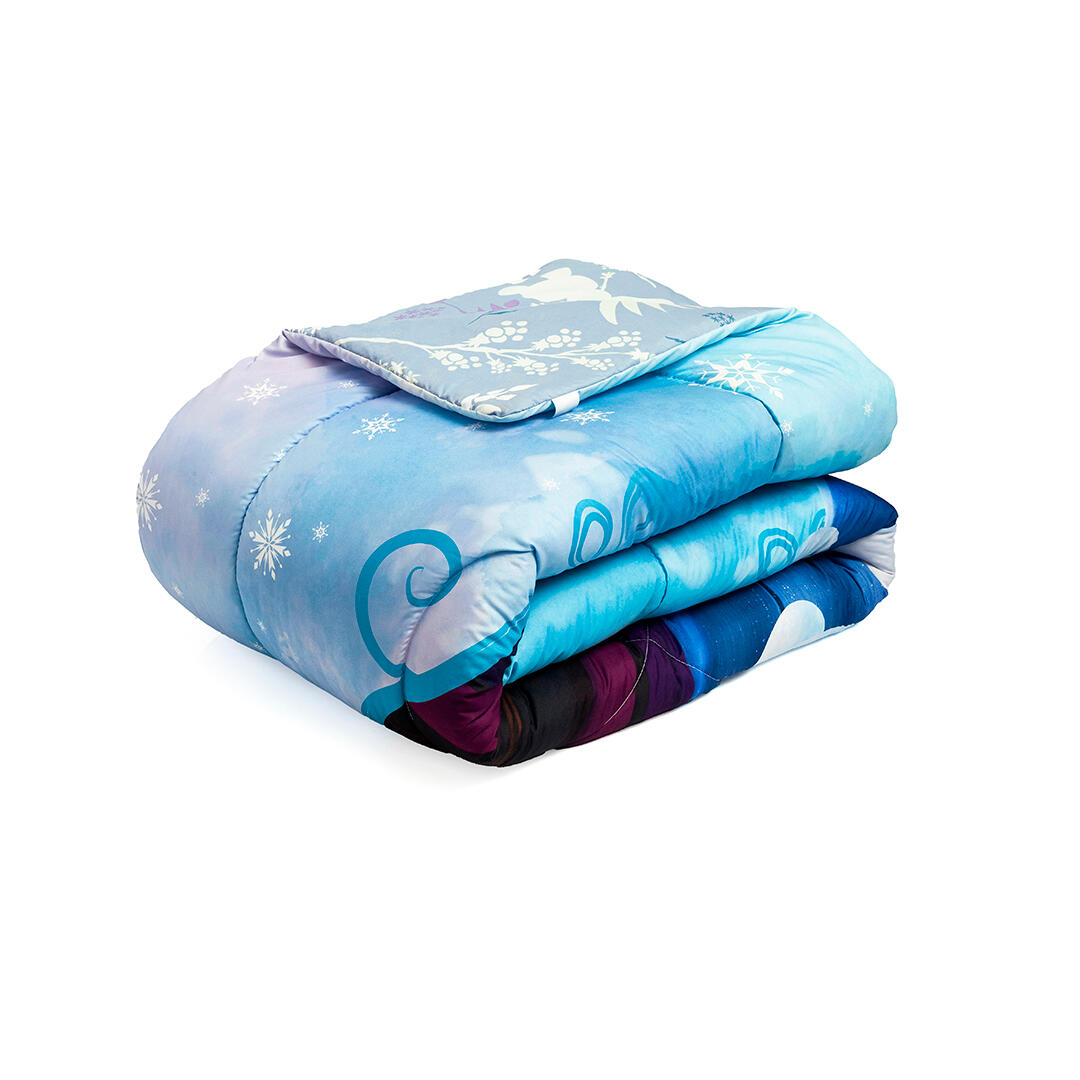 Cubrelecho Acolchado Disney Core Frozen Celeste Estampados Animados