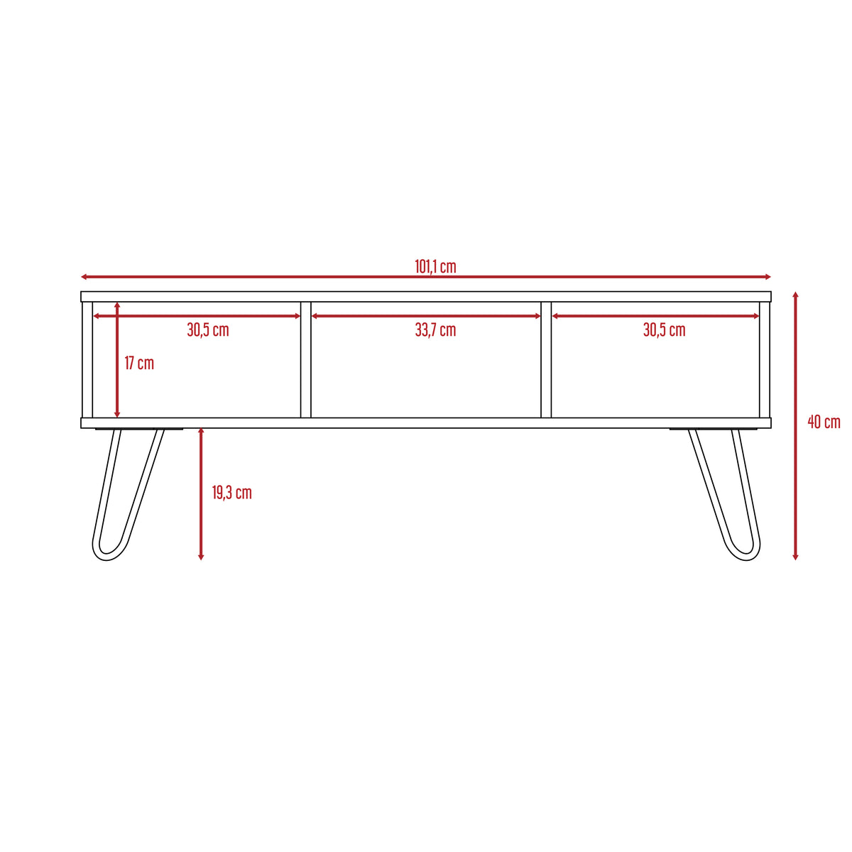 Mesa De Centro Vassel Homecollection Duna N/A