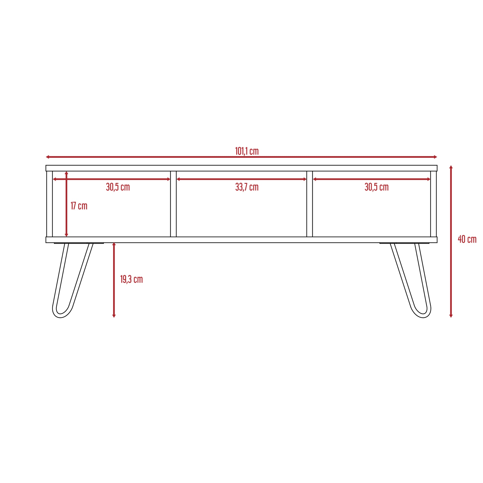 Mesa De Centro Vassel Homecollection Duna N/A