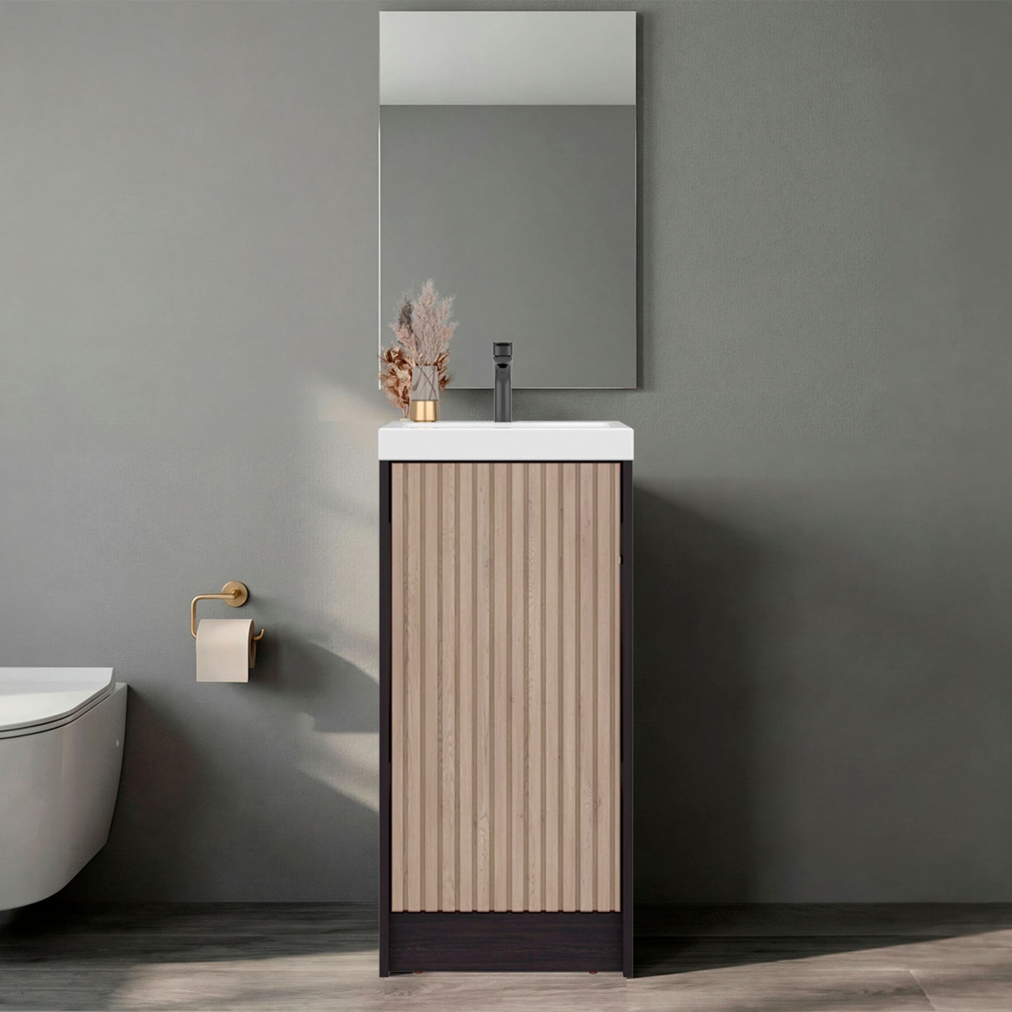 Mueble Lavamanos Syracuse 81X39X33 Rta Wengue Zf