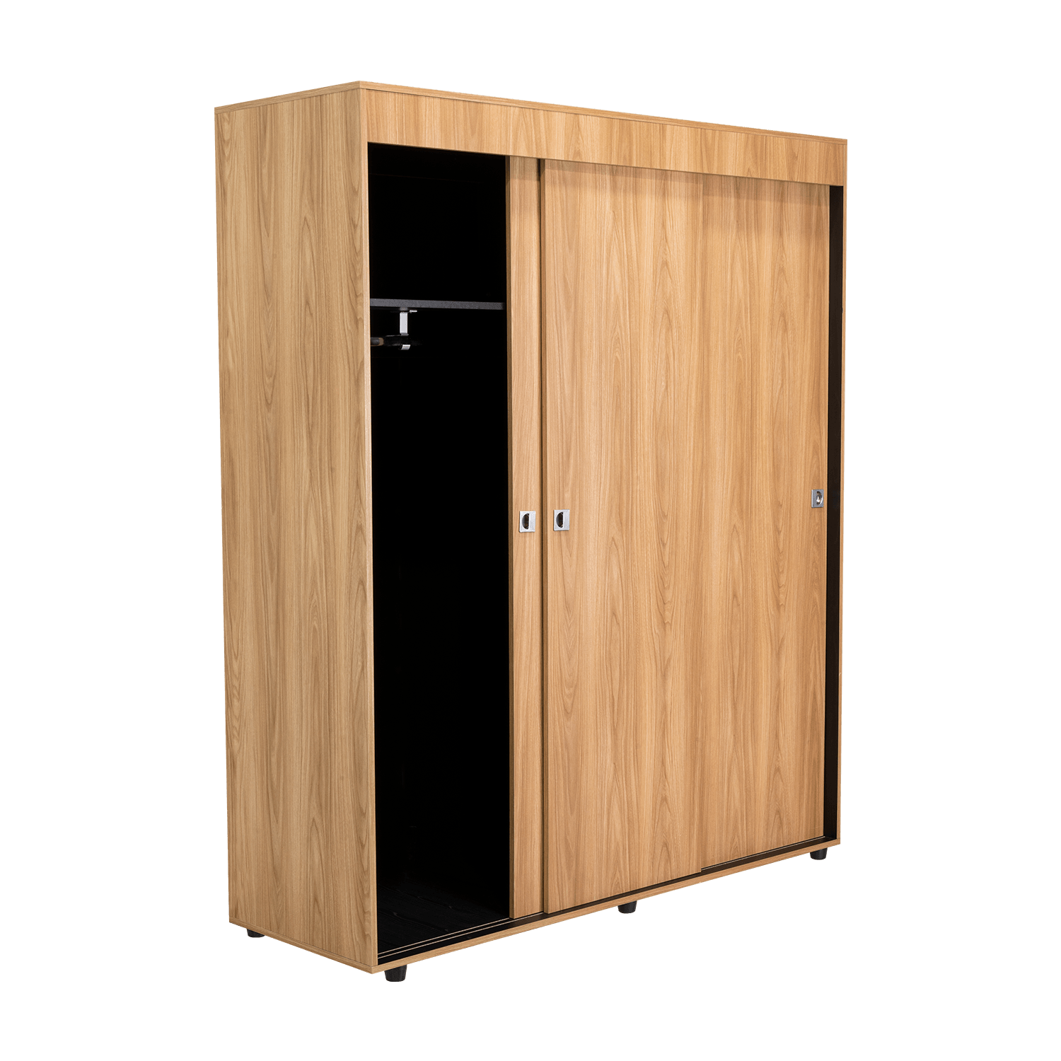 Armario Angelo 3 Puertas 180X150X51 Rta Fresno Wengue