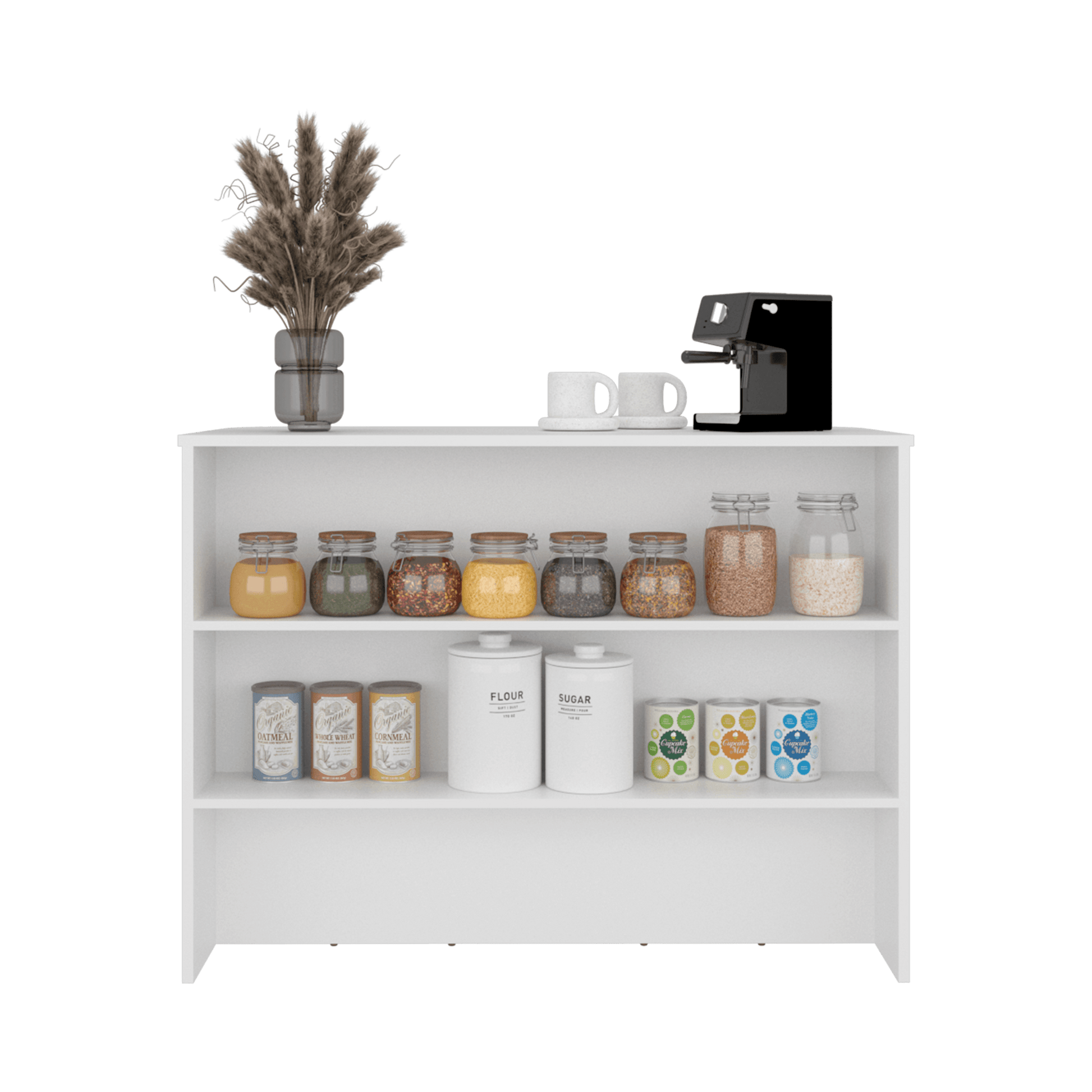 Isla De Cocina Fendi 90X120X60 Rta Blanco Zf
