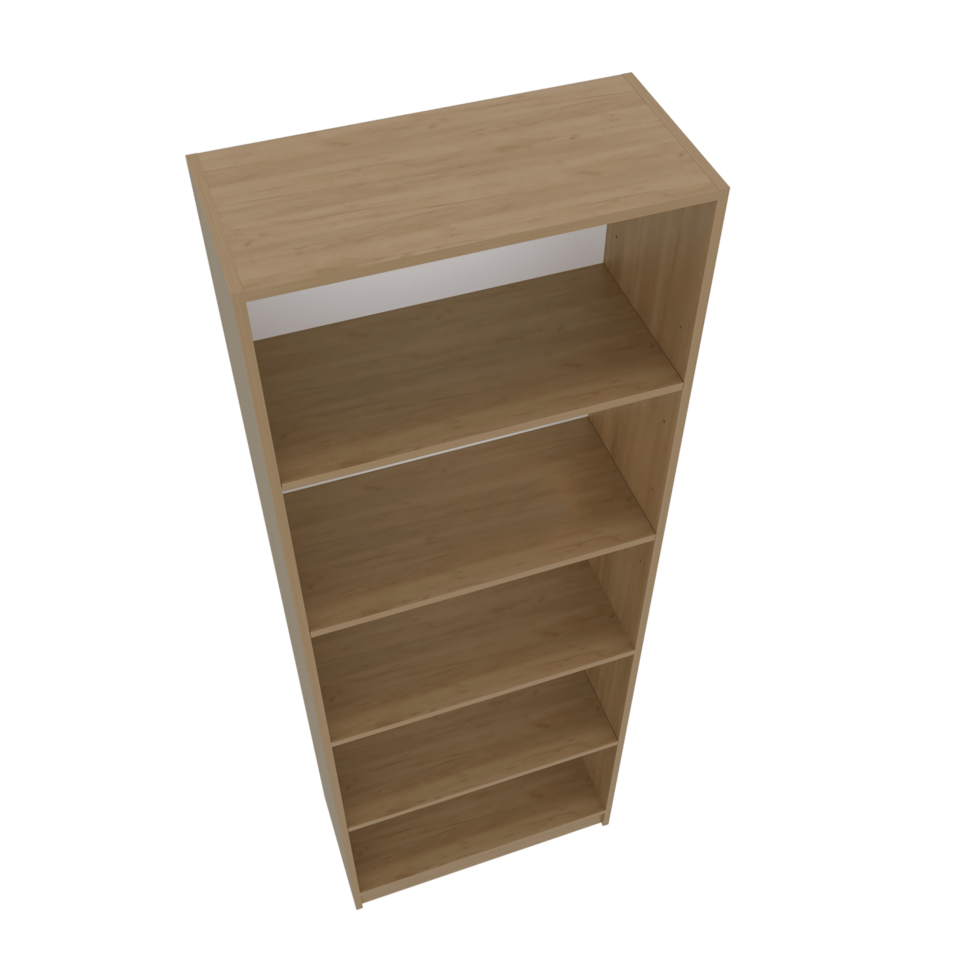 Estante Home E1 4 Espacios Fresno Rta Europeo + Blanco 180X62X29 Zf
