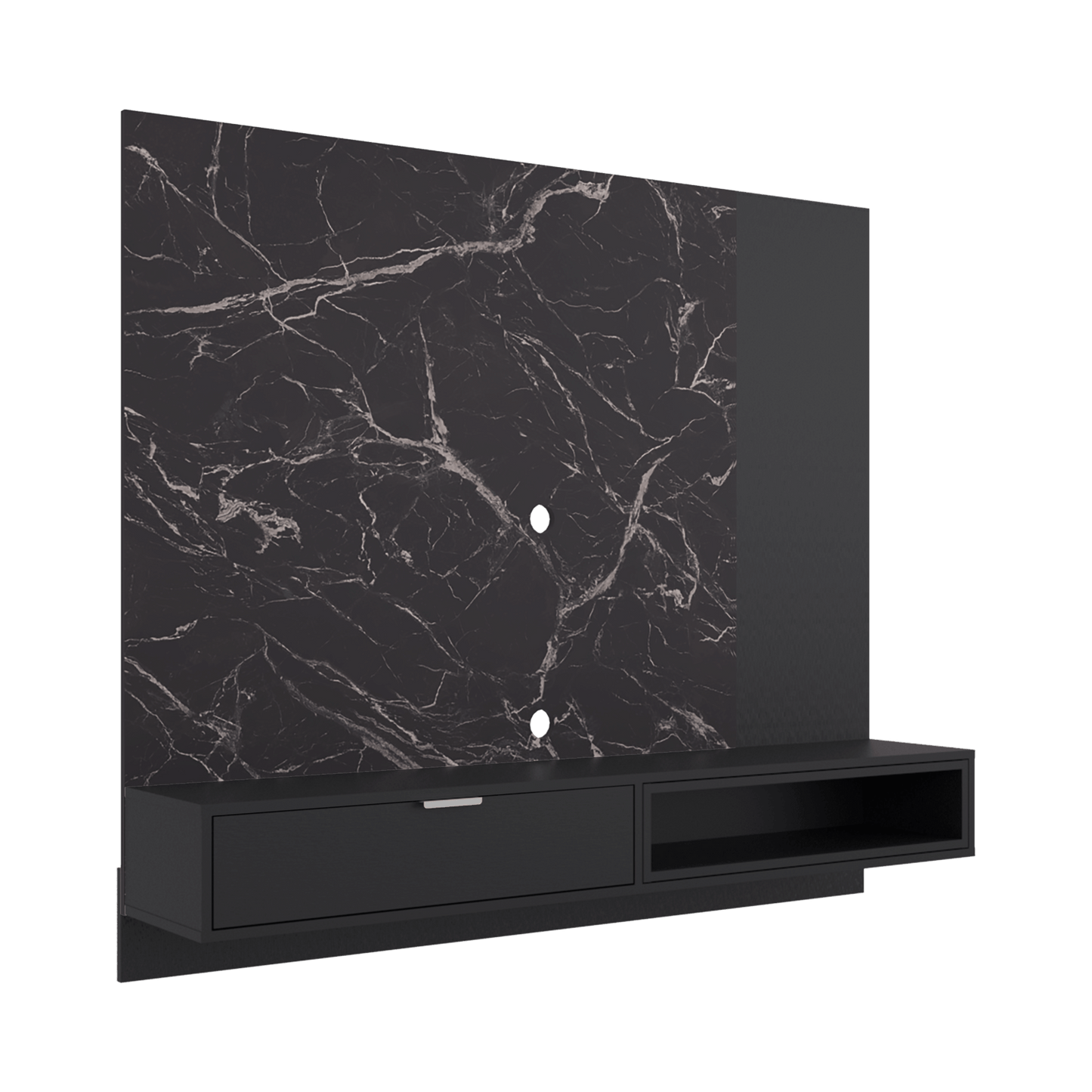 Panel De Tv Funes 130X150X33 Rta Mamba Wengue