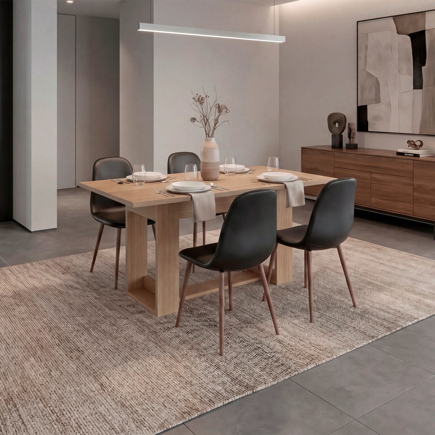 Mesa Comedor Volterra 74X160X85 Rta Cartagena