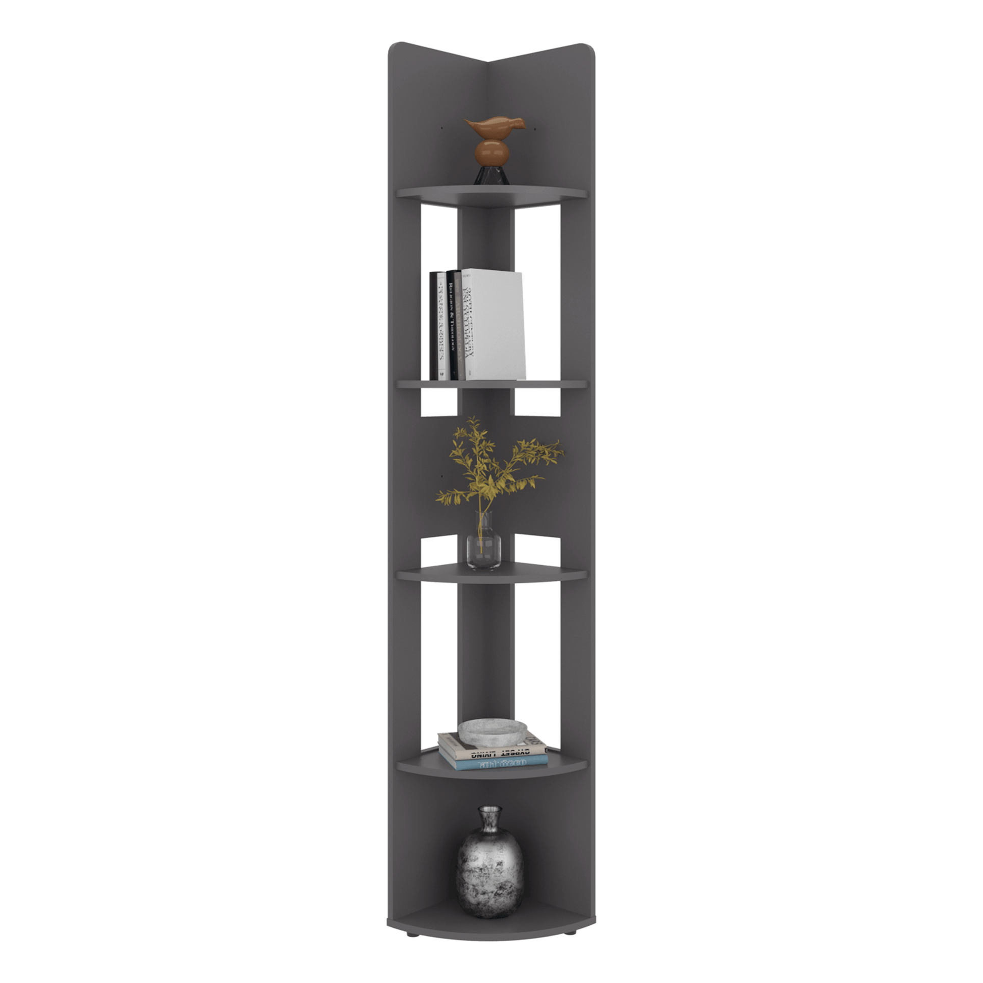 Estante Esquinero Home E-M7 180X30X30 Rta Plomo Zf