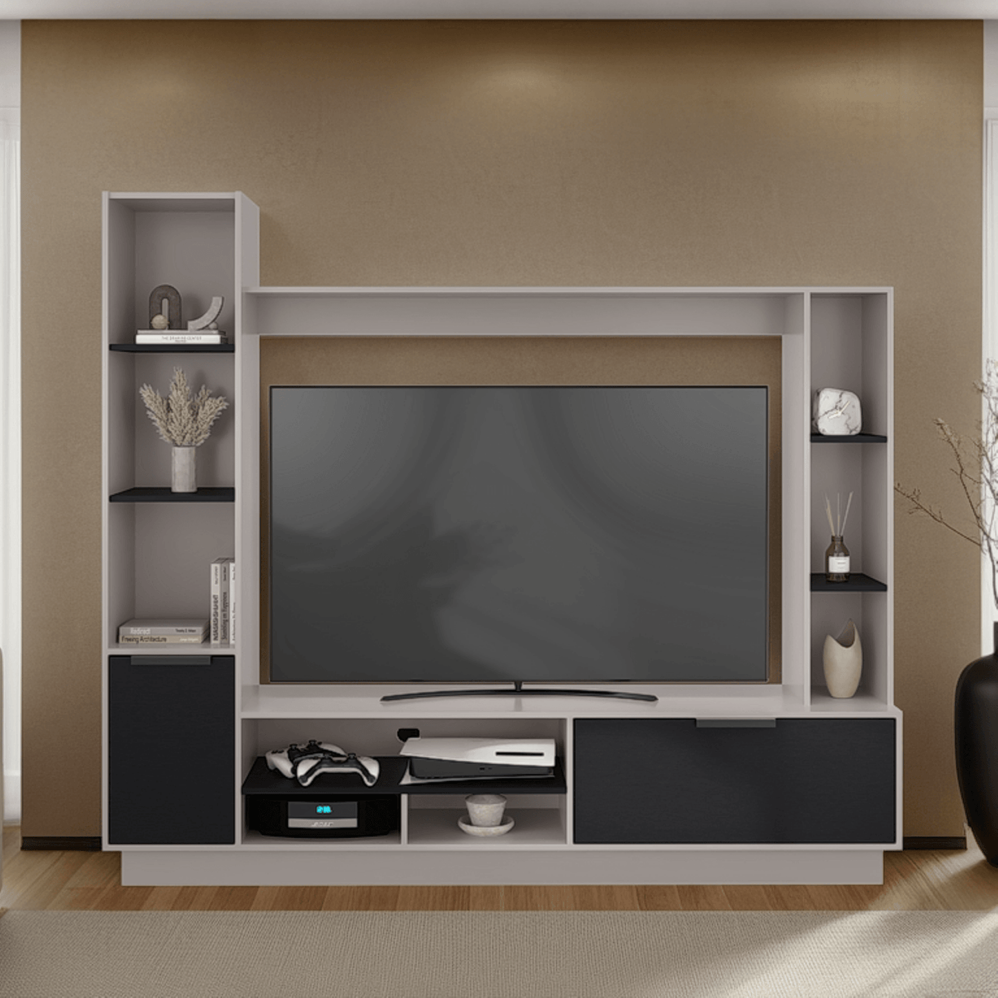 Centro Entretenimiento Marsella 176X202X35 Rta Capri Wengue