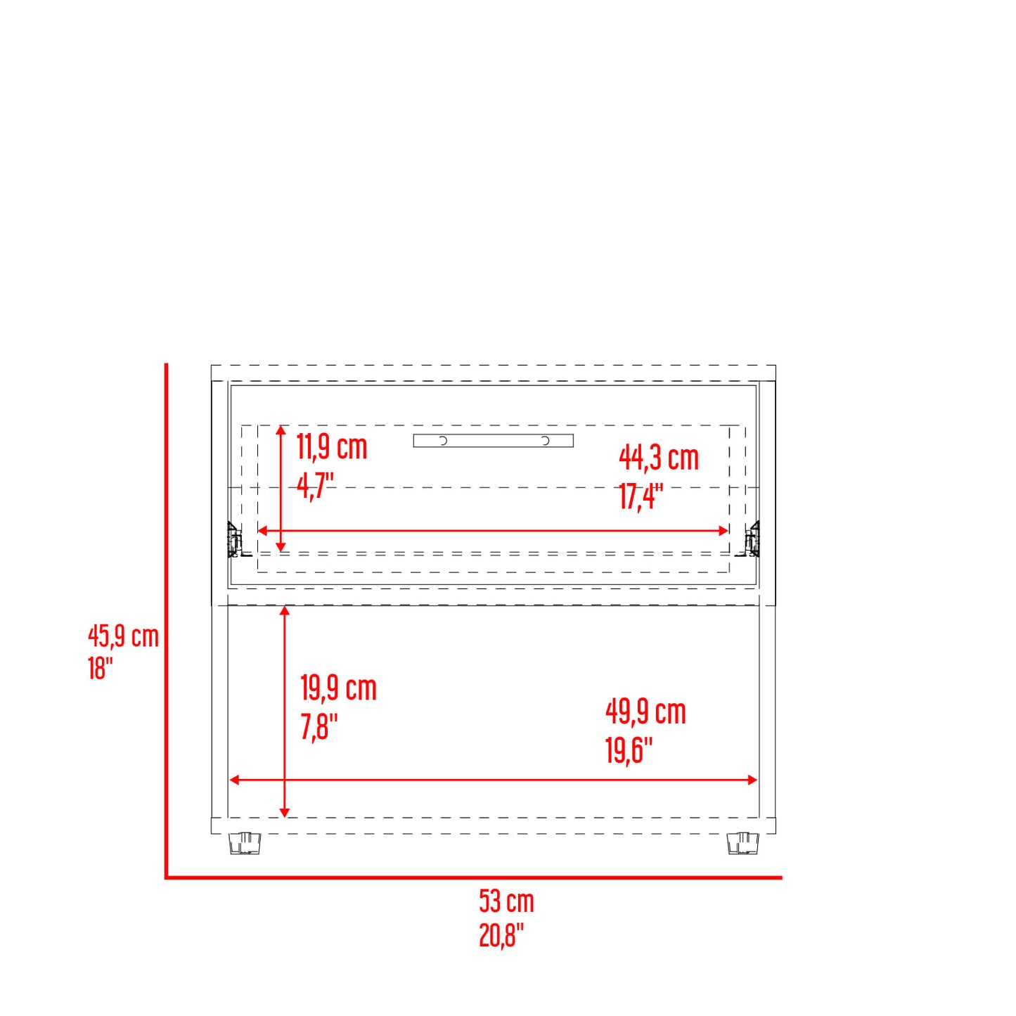 Velador Sevilla 45.9X53X37.3 Rta Fresno Europeo + Mallado Zf