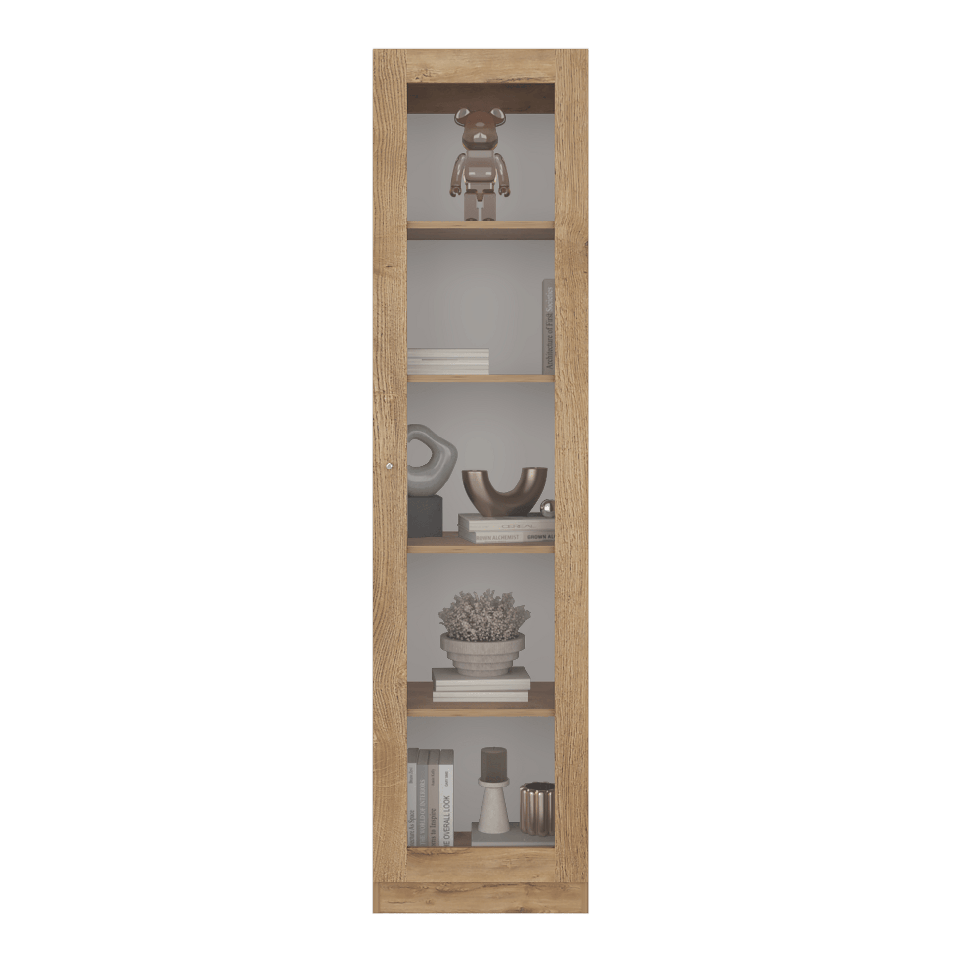 Vitrina Home E6 180X45X31 Rta Macadamia Zf