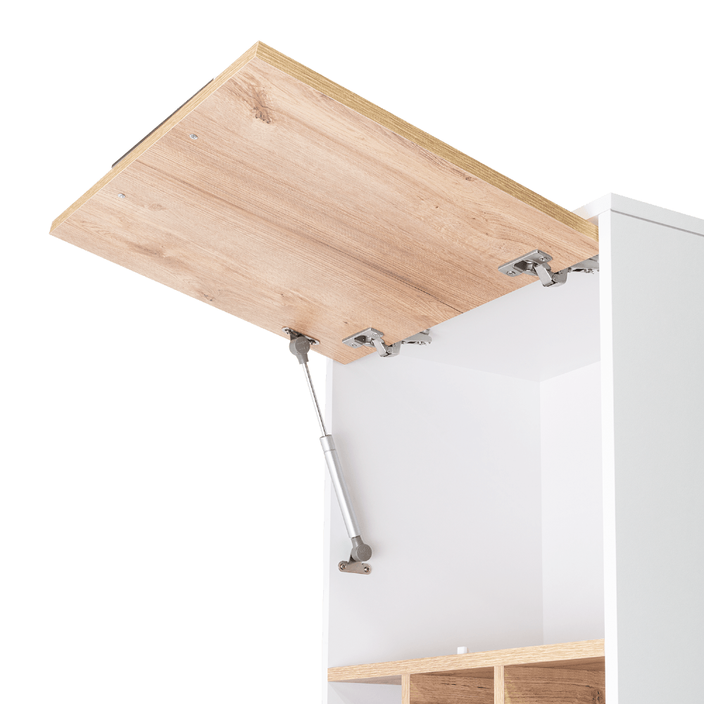 Mueble Alacena Attica Rta 204X50X49 Rta Blanco Duna