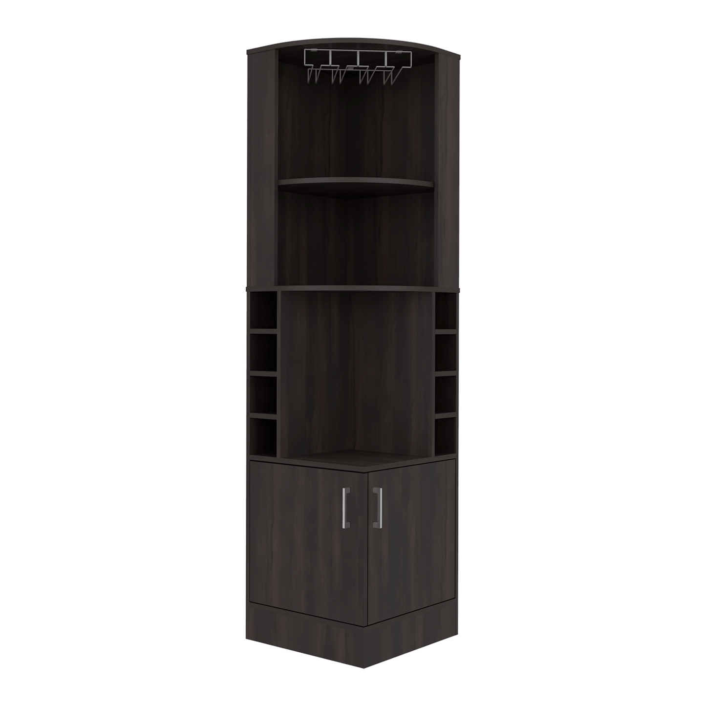 Mueble Bar Esquinero Beijing 180X46X46 Rta Nogal Zf