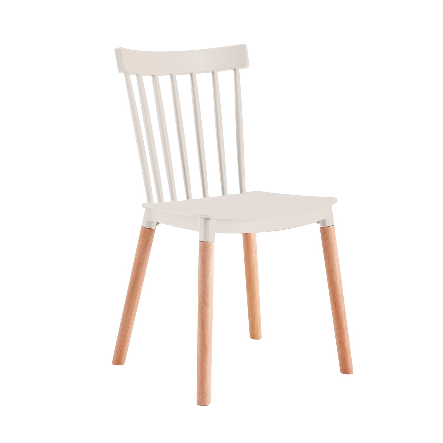 Set X6  Unidades Silla Comedor Blanca Patas Largas