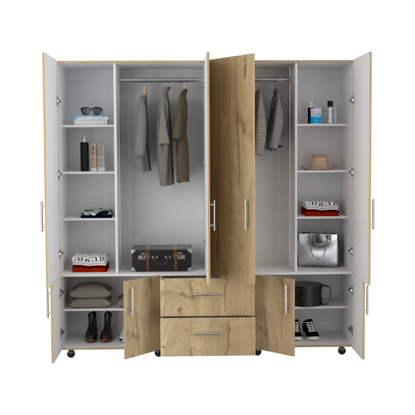 Closet Cantelmo 200 X 200 X 48 Rta Duna + Blanco