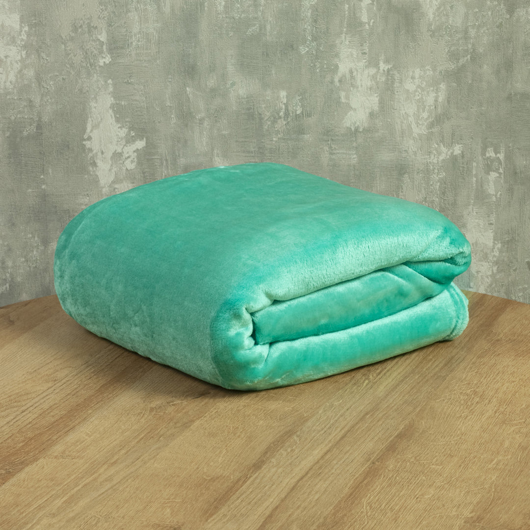 Cobija Piel Durazno Soft Agua Marina