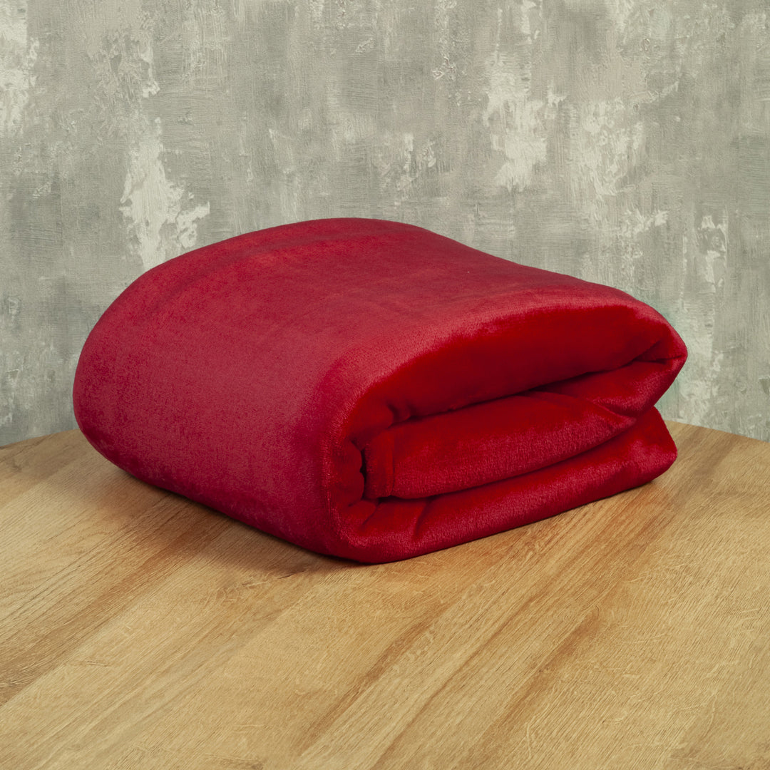 Cobija Piel Durazno Soft Rojo Escarlata