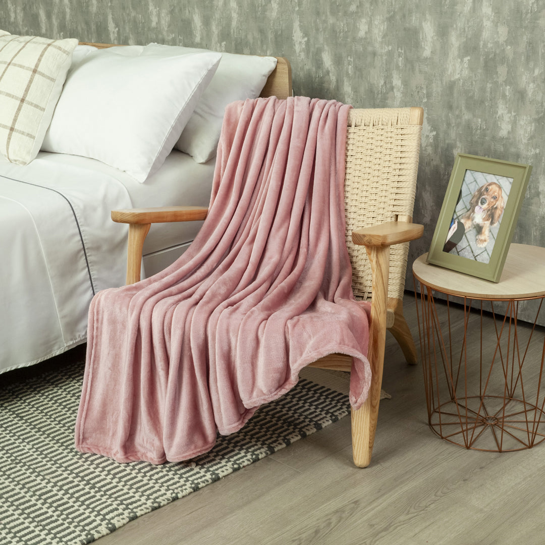 Cobija Piel Durazno Soft Palo De Rosa