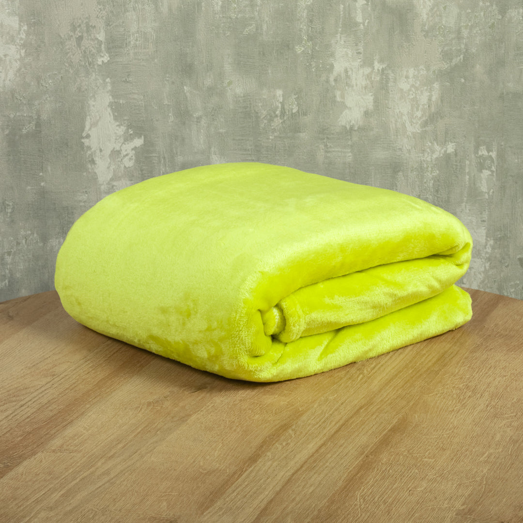 Cobija Piel Durazno Soft Verde Lima