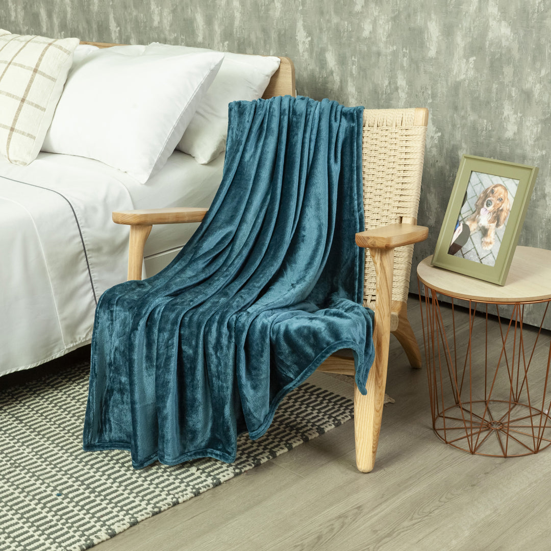 Cobija Piel Durazno Soft Verde Jade