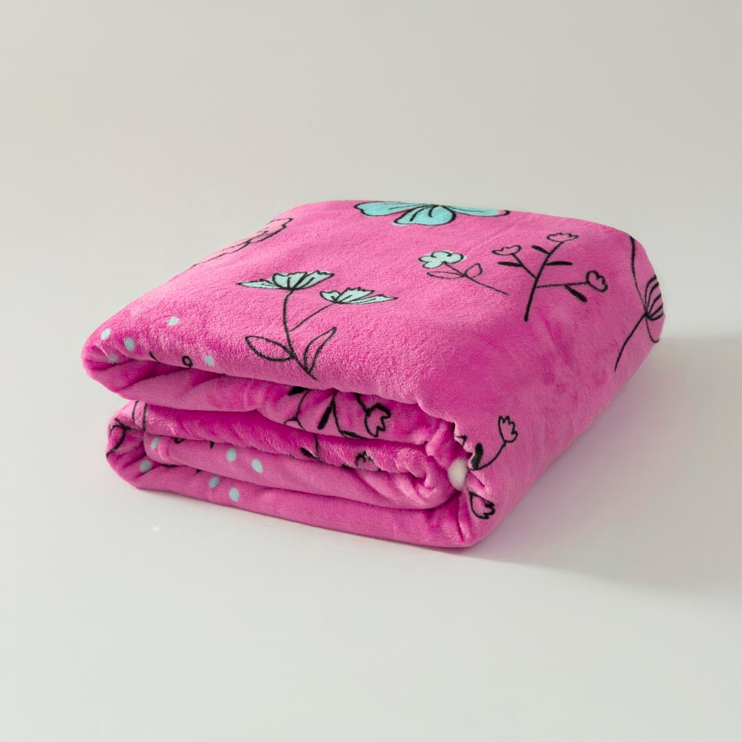 Cobija Piel De Durazno Rosa Mía