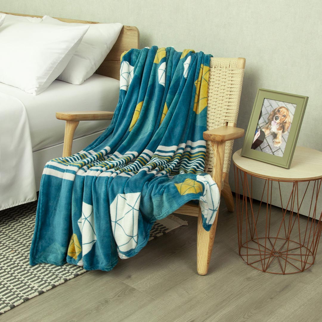 Cobija Piel De Durazno Mostaza Real