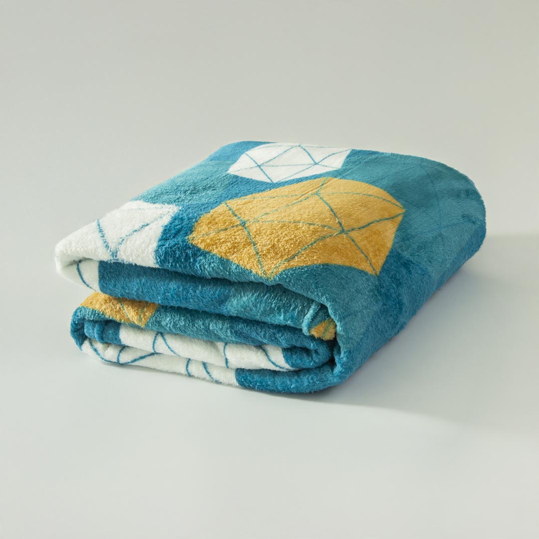 Cobija Piel De Durazno Mostaza Real