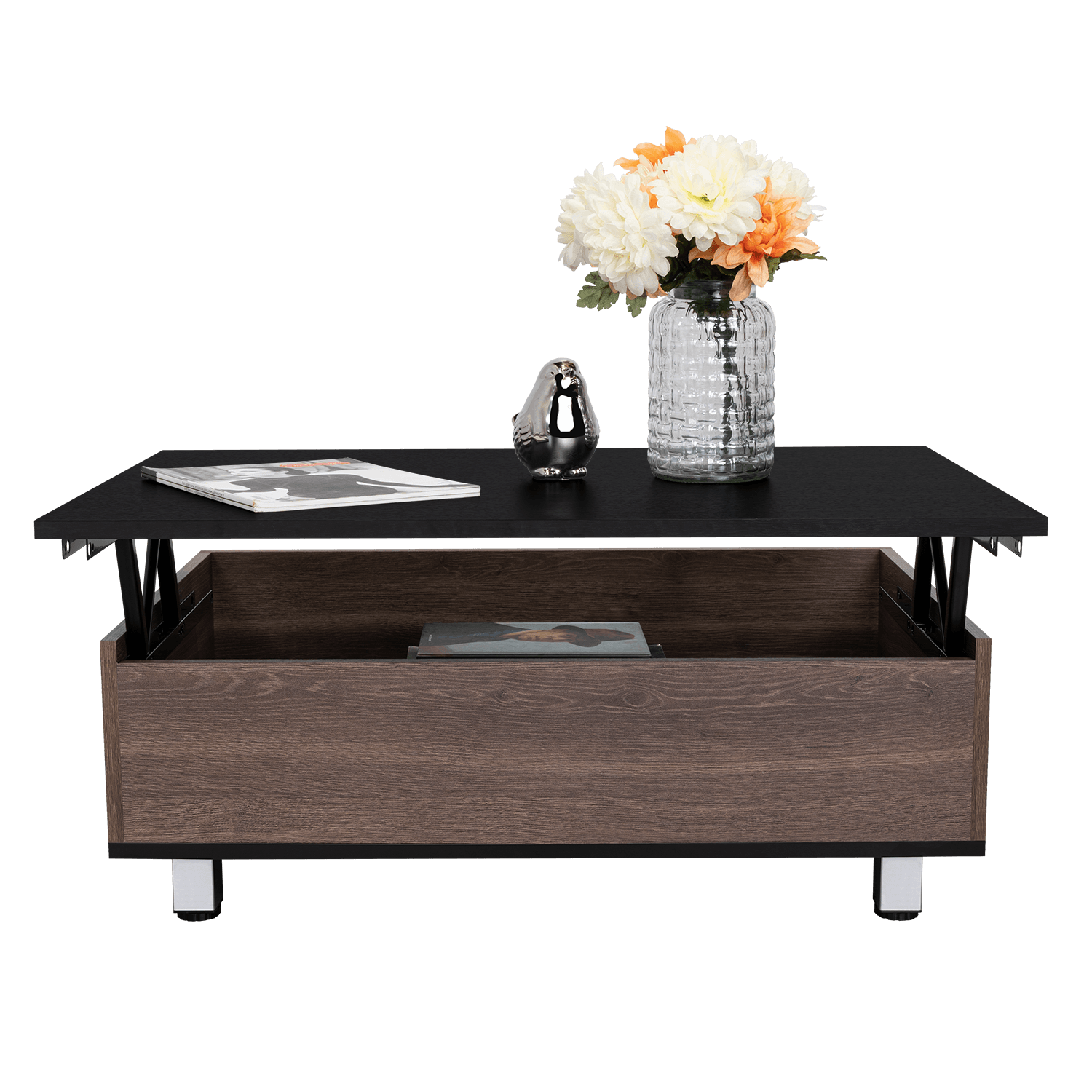Mesa De Centro Funcional 5G-2 (1C) Milan+Wengue 29.7X80X54.5 Cm