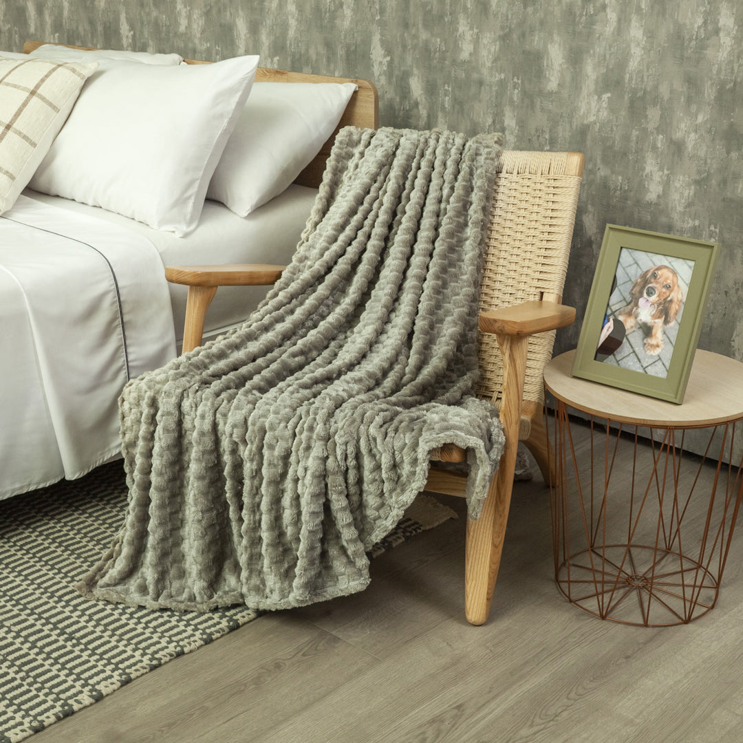 Cobija Texture  Gris Humo