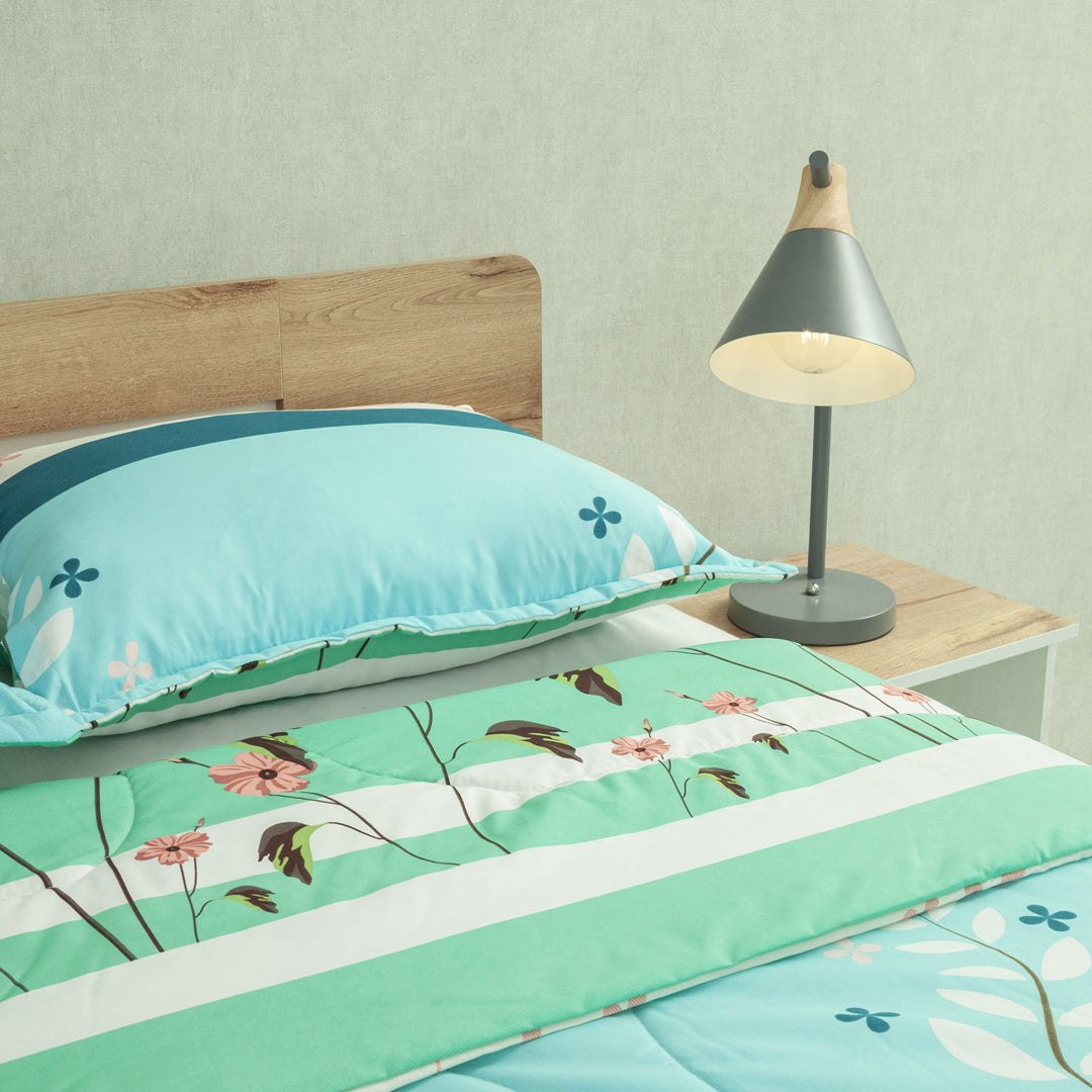 Cubrelecho Semiacolchado Doble Faz Brisa Serena