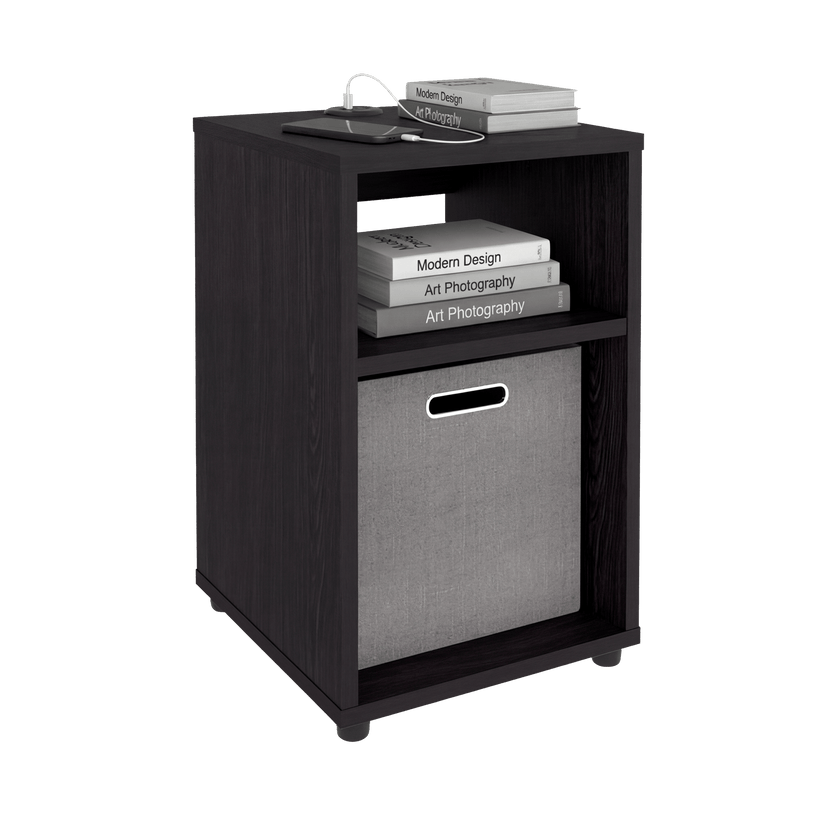Mesa Axuliliar Usb Mercer 48X30X32 Rta Wengue Zf