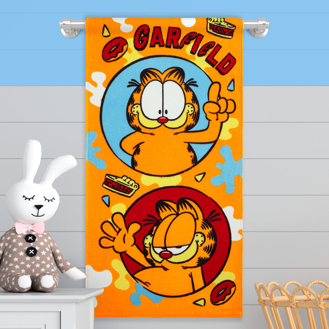 Toalla Infantil 320 Gramos Garfield  Gatuno Glotón