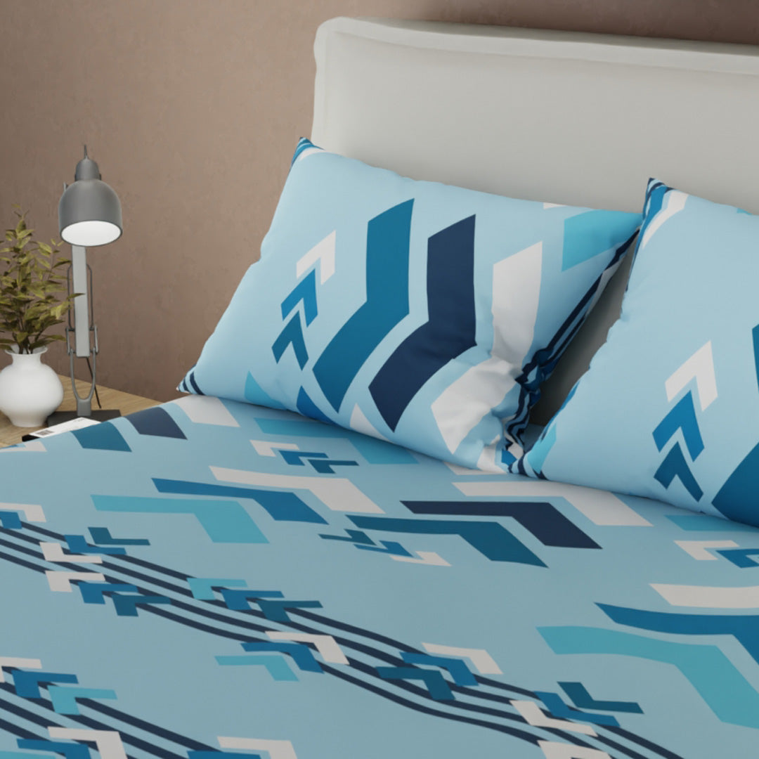 Juego De Sábanas Microfibra Suavizada Esencia Acua