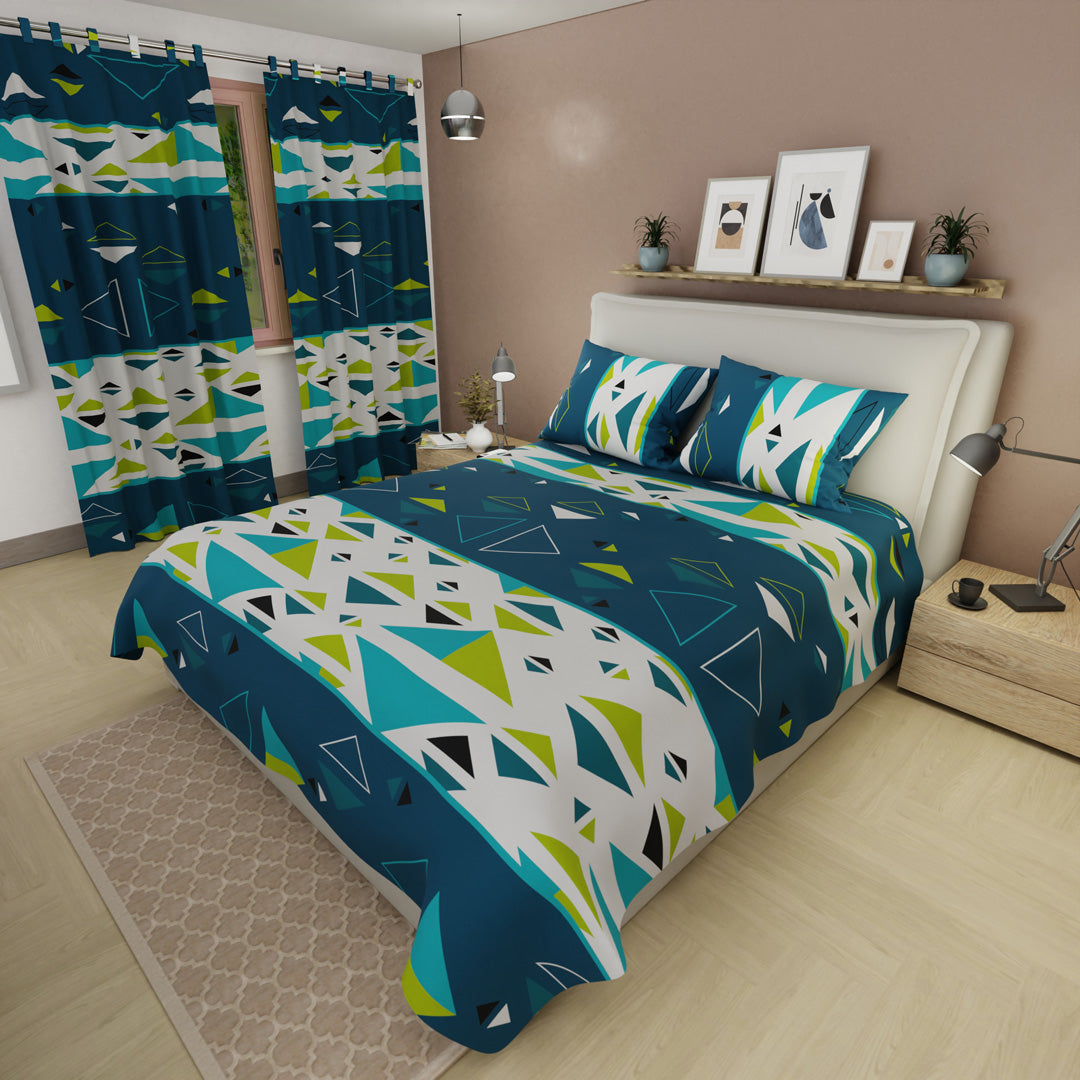 Juego De Sábanas Microfibra Suavizada Pulse Moderno