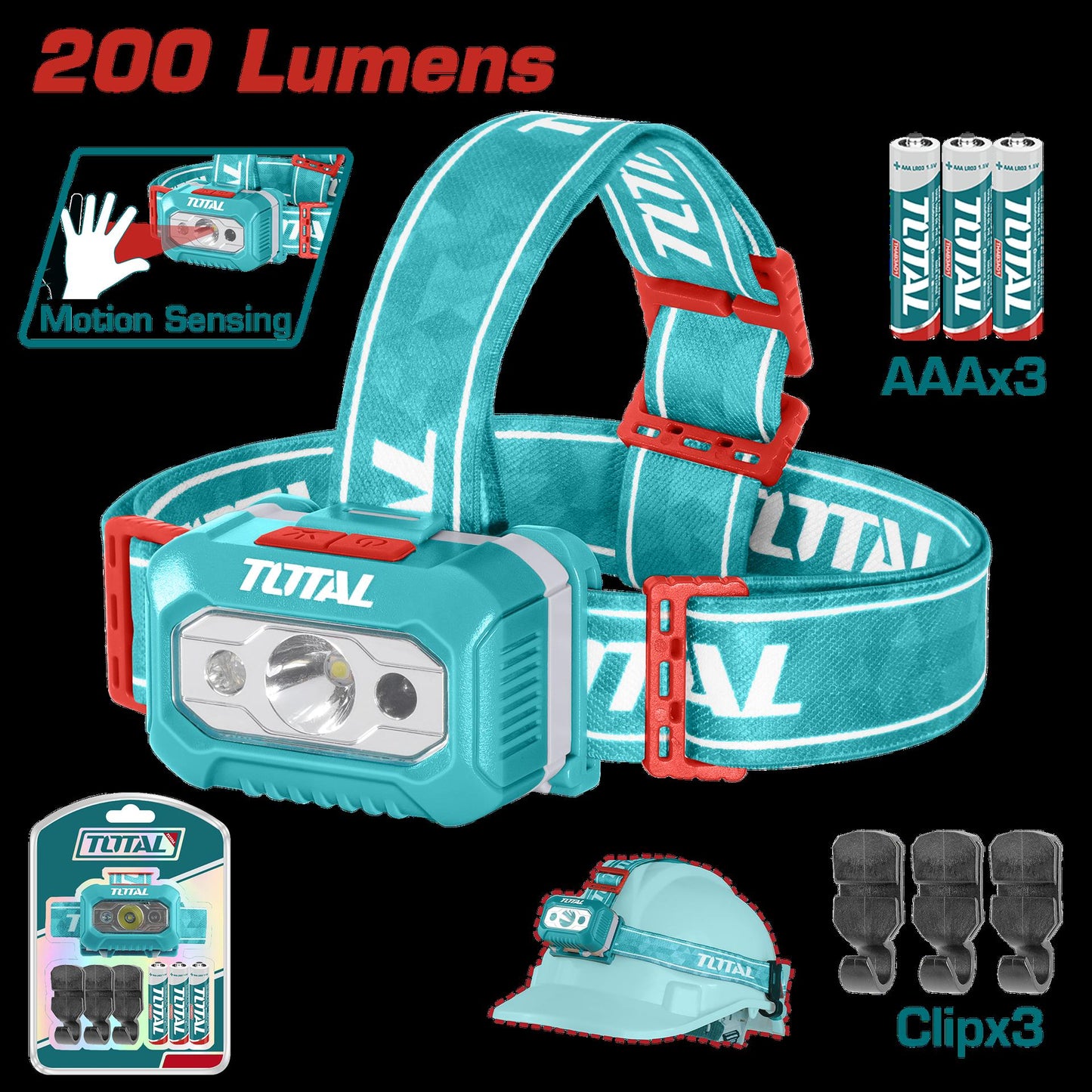 Linterna Minero 200 Lumenes Incluye Bateria Super Total Thl013Aaa6